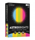 ASTROBRIGHTS® BRIGHT COLOR COVER PAPER, VINTAGE 5-COLOR ASSORTMENT, REAM/250SH