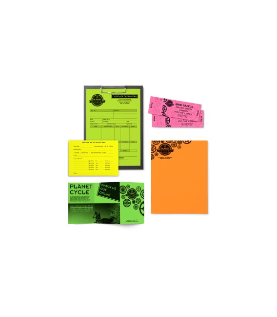 ASTROBRIGHTS® BRIGHT COLOR COVER PAPER, VINTAGE 5-COLOR ASSORTMENT, REAM/500SH