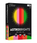 ASTROBRIGHTS® BRIGHT COLOR COVER PAPER, VINTAGE 5-COLOR ASSORTMENT, REAM/500SH