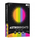 ASTROBRIGHTS® BRIGHT COLOR COVER PAPER, VINTAGE 5-COLOR ASSORTMENT, REAM/500SH