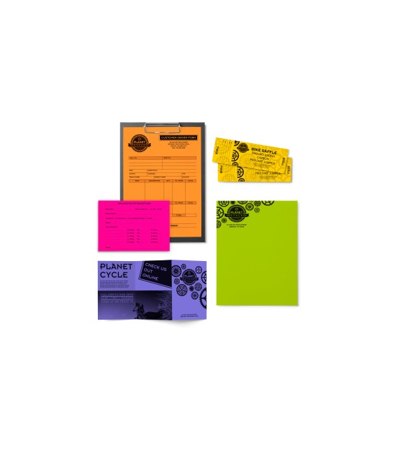 ASTROBRIGHTS® BRIGHT COLOR COVER PAPER, VINTAGE 5-COLOR ASSORTMENT, REAM/500SH