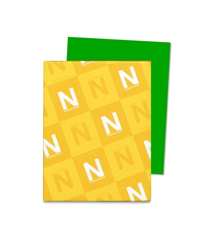 8.5 x 11 Vulcan Green Color Paper Smooth, for School, Office