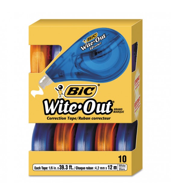 BIC® WITE-OUT® EZ CORRECT CORRECTION TAPE, WHITE