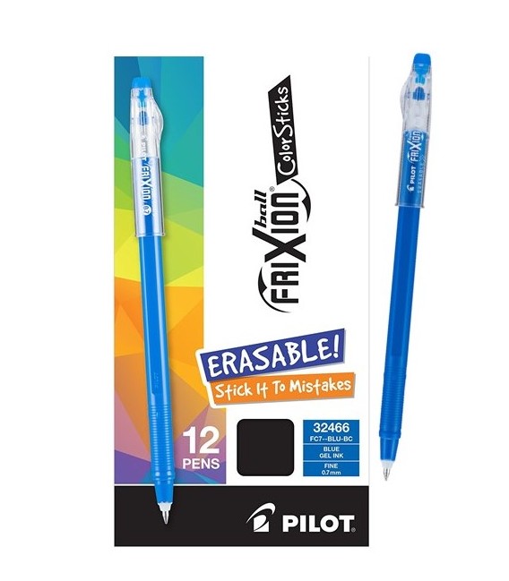 PILOT® FRIXION® BALL, COLORSTICKS, GEL INK BLUE PENS