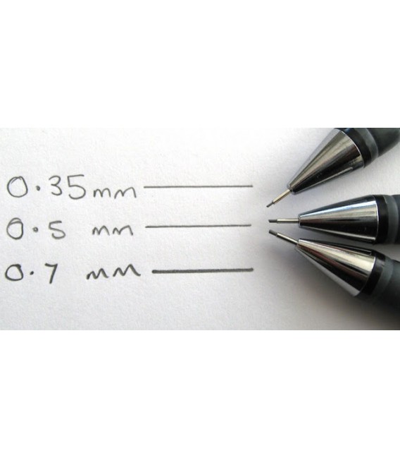 PILOT® REXGRIP, MECHANICAL PENCIL, 0.5mm DIAMETER, BLACK BARREL