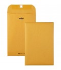 QUALITY PARK® BROWN KRAFT ENVELOPES, 6" X 9", METAL CLASP AND GUM CLOSURE