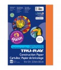 TRU-RAY® CONSTRUCTION PAPER 9" X 12" ELECTRIC ORANGE COLOR, 50 SHEETS