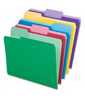 PENDAFLEX FILE FOLDERS, LETTER SIZE, COLORS ASSORTED 24/PACK