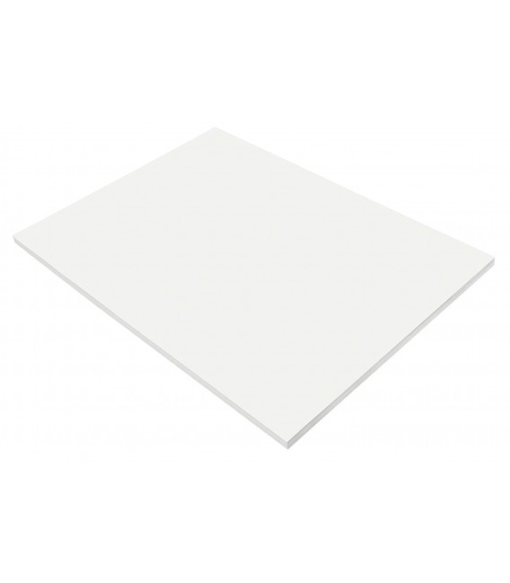 TRU-RAY® CONSTRUCTION PAPER 9" X 12" WHITE COLOR, 50 SHEETS