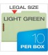 PENDAFLEX® CLASSIFICATION FOLDER, 1 DIVIDER, LEGAL SIZE, 10/BOX