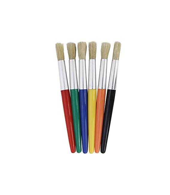 CREATIVITY STREET® ROUND COLOSSAL BRUSHES, 6" PACK OF 30