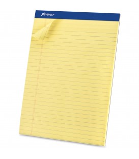 AMPAD™ WRITING PADS CANARY,  8 1/2" X 11 3/4", 50 SHEETS/PAD