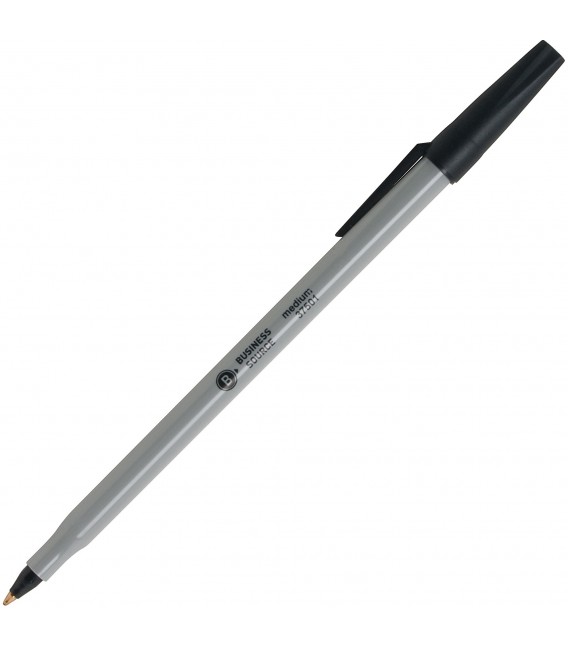 BUSINESS SOURCE® BALLPOINT STICK PENS BLACK