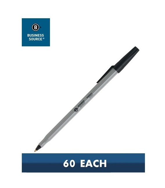 BUSINESS SOURCE® BALLPOINT STICK PENS BLACK