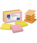 BUSINESS SOURCE® ADHESIVE NOTES ASSORTED 3" X 3"
