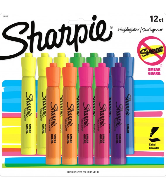 SHARPIE® ACCENT® HIGHLIGHTER CHISEL POINT STYLE