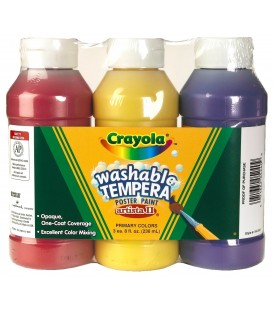 CRAYOLA® ARTISTA II® TEMPERA PAINT SET, WASHABLE, 8 oz, 3 PACK