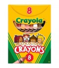 CRAYOLA® MULTICULTURAL CRAYONS, PACK 8 COLORS