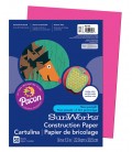 SUNWORKS® CONSTRUCTION PAPER 9" X 12" HOT PINK COLOR, 50 SHEETS