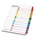 CARDINAL® ONESTEP® PRINTABLE TABLE OF CONTENTS INDEX, MULTICOLOR, 1/ST