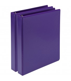 SAMSILL® EARTH'S CHOICE FASHION COLOR VIEW BINDERS, PURPPLE 1"