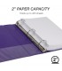 SAMSILL® EARTH'S CHOICE FASHION COLOR VIEW BINDERS, PURPPLE 2"