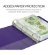 SAMSILL® EARTH'S CHOICE FASHION COLOR VIEW BINDERS, PURPPLE 2"