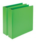 SAMSILL® EARTH'S CHOICE FASHION COLOR VIEW BINDERS, GREEN 2"