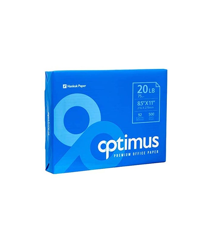 OPTIMUS™ COPY PAPER, PREMIUM WHITE, 8,5 X 11, PROFESSIONAL 92% BRIGHTNESS  - Multi access office