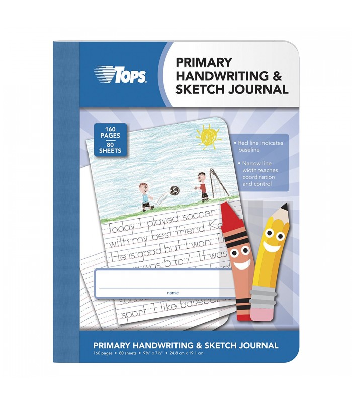 TOPS® PRIMARY HANDWRITING &amp; SKETCH JOURNAL, 80 SHEETS - Multi 