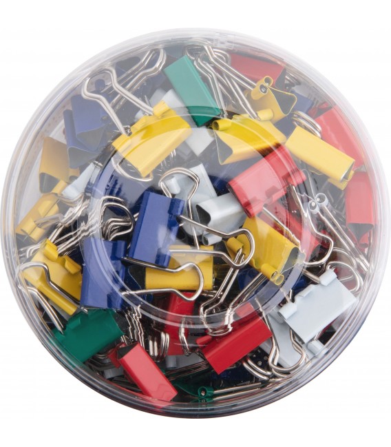 BUSINESS SOURCE® BINDER CLIPS COLORED MINI 1/4", 100/PACK