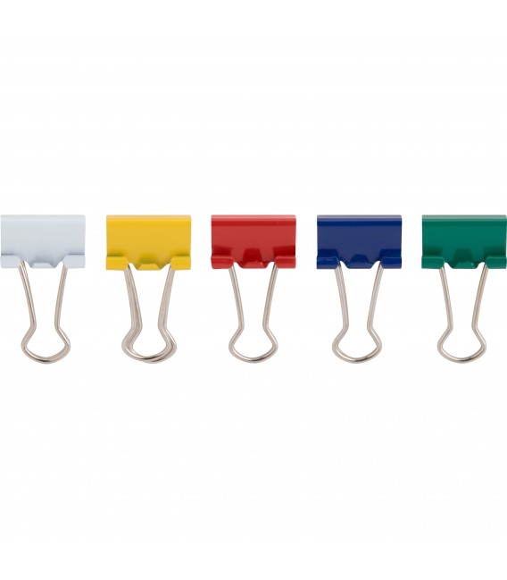 BUSINESS SOURCE® BINDER CLIPS COLORED MINI 1/4", 100/PACK