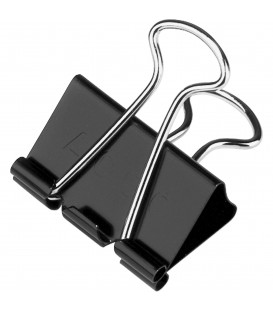 ACCO® BINDER CLIPS BLACK MEDIUM 5/8", 12/PACK