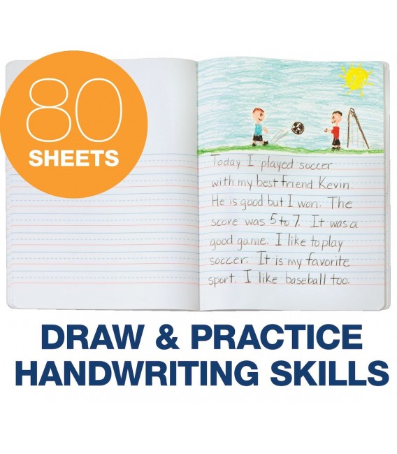 TOPS® PRIMARY HANDWRITING & SKETCH JOURNAL, 80 SHEETS