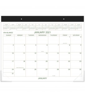 AT-A-GLANCE® 2021 TWO-COLOR MONTHLY DESK PAD WALL CALENDAR, 1 EACH
