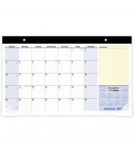 AT-A-GLANCE® 2021 COMPACT QUICKNOTES MONTHLY DESK PAD WALL CALENDAR, 1 EACH