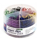 OFFICEMATE OIC® COATED PAPER CLIPS PACK, ASSORTED COLOR, 1 EACH