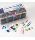 OFFICEMATE OIC® FLIP LID CLIPS ORGANIZER VALUE PACK, ASSORTED COLOR