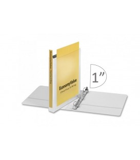 CARDINAL® ECONOMYVALUE™ CLEARVUE™ BINDER, 1" WHITE