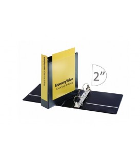 CARDINAL® ECONOMYVALUE™ CLEARVUE™ BINDER, 2" BLACK