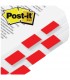 POST-IT® FLAGS WITH DESK GRIP DISPENSER, 1" WIDE, RED, 200 FLAGS/PACK