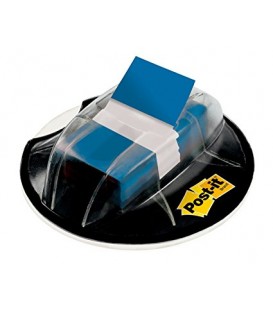 POST-IT® FLAGS WITH DESK GRIP DISPENSER, 1" WIDE, BLUE, 200 FLAGS/PACK