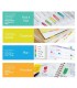 POST-IT® PAGE MARKERS, 1/2" WIDE, ASSORTED COLORS, 500 FLAGS/PACK