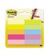 POST-IT® PAGE MARKERS, 1/2" WIDE, ASSORTED COLORS, 500 FLAGS/PACK