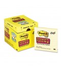 POST-IT® SUPER STICKY NOTES, 4" x 4", CANARY YELLOW, LINED, 12 PADS/PACK