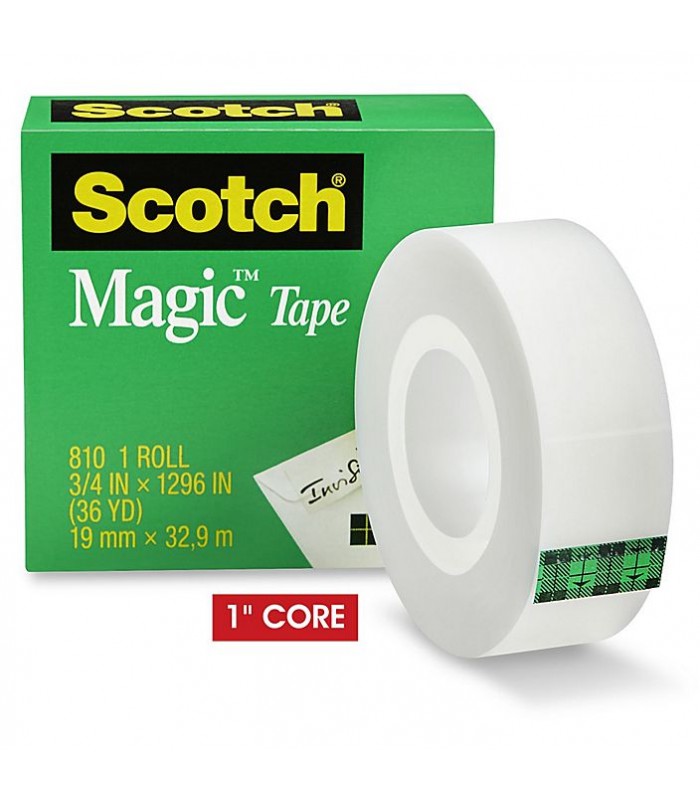 Scotch Magic Invisible Tape Refill, 3/4 In. X 500 In., Tape, Adhesives &  Fasteners, Household