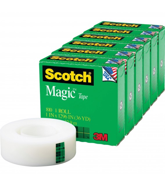 SCOTCH® MAGIC™ TAPE, 1" X 1,296", 6 BOX/PACK