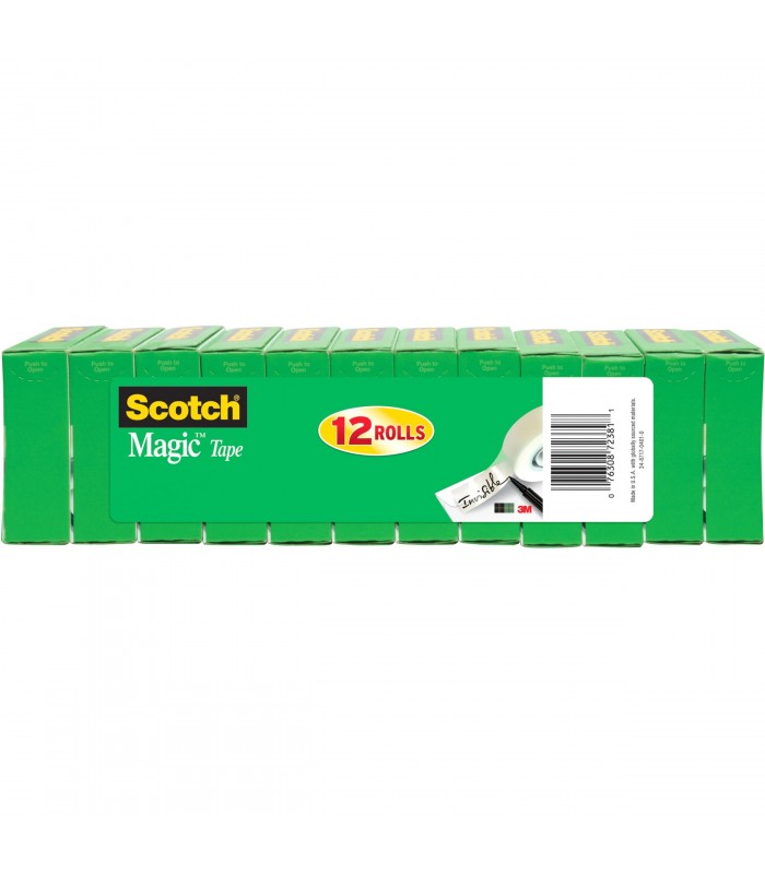 SCOTCH® MAGIC™ TAPE, 3/4 X 1,296, 12 BOX/PACK