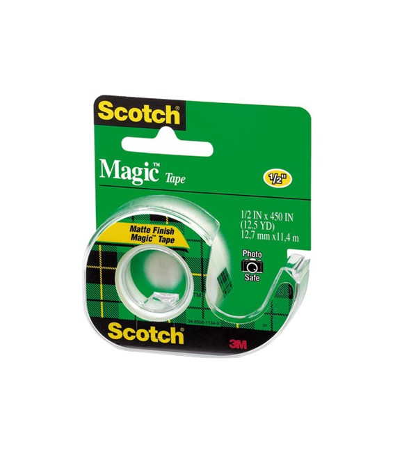 SCOTCH® MAGIC™ TAPE, 1/2" x 450", 1 DISPENSER/PACK