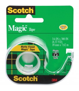 SCOTCH® MAGIC™ TAPE, 3/4" x 300", 1 DISPENSER/PACK